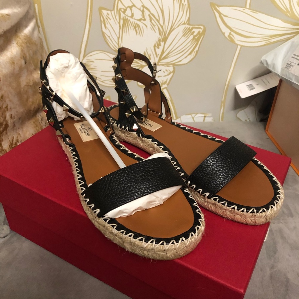 Brand new with box Valentino black espadrilles 38